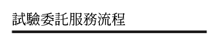試驗委託服務流程